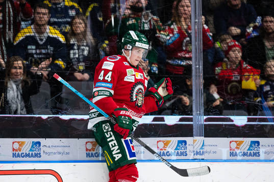 Frölundas Jacob Peterson jublar