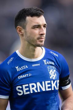 IFK Göteborgs Giorgi Kharaishvili innan fotbollsmatchen i