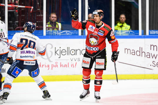 Malmö Redhawks Jesper Jensen jublar