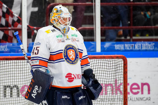 Växjös målvakt Viktor Andrén deppar