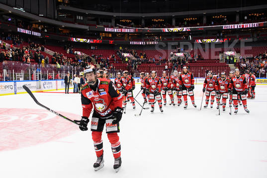 Malmö Redhawks Anton Olsson jublar