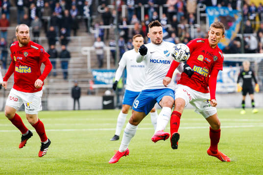 IFK Norrköpings Sead Haksabanovic och Falkenbergs John