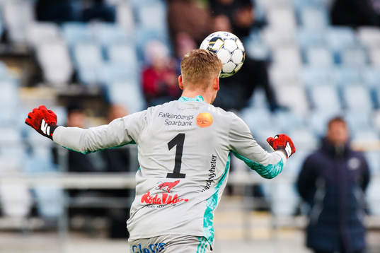 Falkenbergs målvakt Johan Brattberg