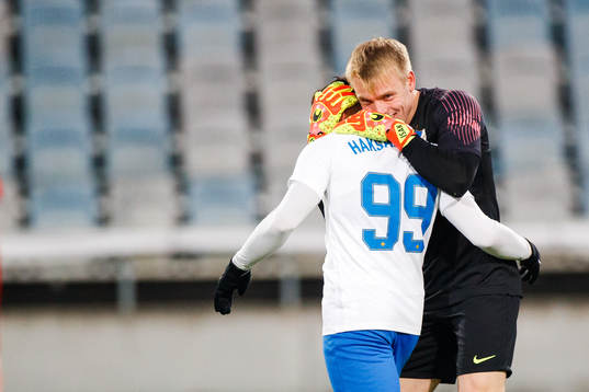 IFK Norrköpings målvakt Isak Pettersson och Sead