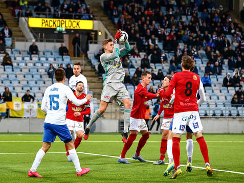 Falkenbergs målvakt Johan Brattberg