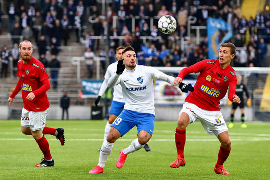 IFK Norrköpings Sead Haksabanovic och Falkenbergs John