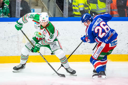 Oskarshamns Filip Karlsson och Rögles Ted Brithén