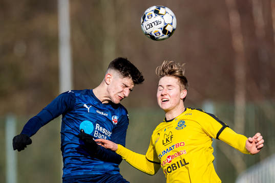 Helsingborgs Armin Gigovic och Lunds Jesper Strid