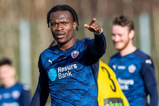 Helsingborgs Noel Mbo jublar