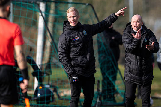 Lunds tränare Ted Waltersson-Larsson och Anders Grimberg