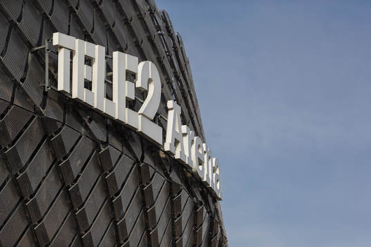 Tele2 Arena innan fotbollsmatchen i Svenska Cupen mellan