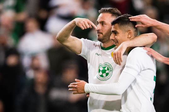 Hammarbys Muamer Tankovic jublar