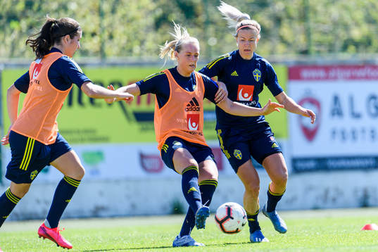 Stina Blackstenius and Hanna Glas