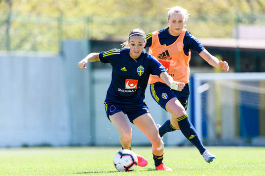 Stina Blackstenius and Kosovare Asllani
