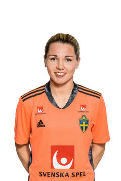 Goalkeeper Jennifer Falk poses for a portrait