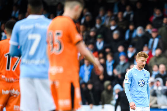 Malmö FFs Anders Christiansen deppar