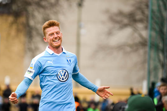 Malmö FFs Anders Christiansen jublar