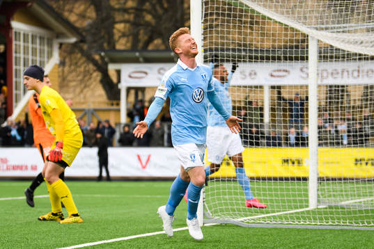 Malmö FFs Anders Christiansen jublar