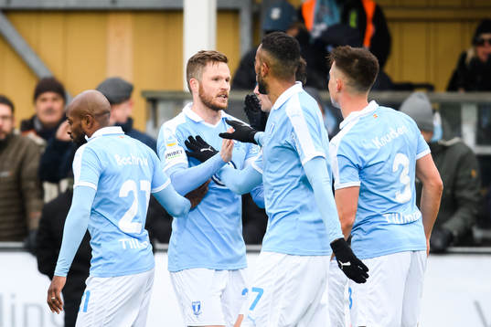 Malmö FFs Lasse Nielsen jublar