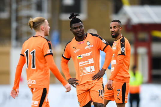 AFC Eskilstunas Ferid Ali och Onyedikachukwu Samuel Nnamani