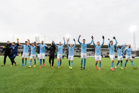 Malmö FFs spelare jublar