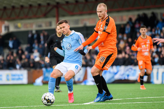 Malmö FFs Arnór Traustason och AFC Eskilstunas Christian