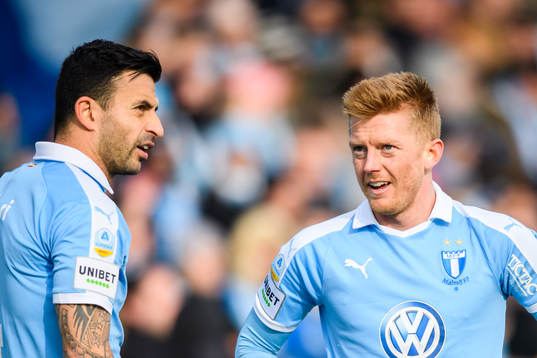Malmö FFs Behrang Safari och Anders Christiansen