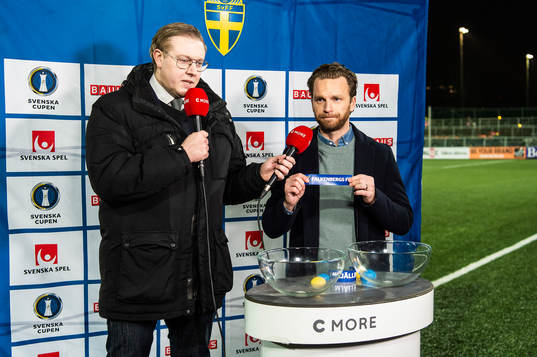 Svenska cupens kvartsfinaler lottas av Mats Lilja, Cmore,