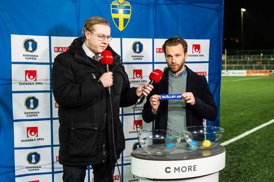 Svenska cupens kvartsfinaler lottas av Mats Lilja, Cmore,