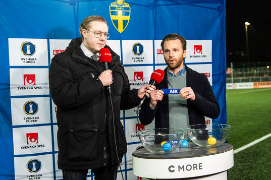 Svenska cupens kvartsfinaler lottas av Mats Lilja, Cmore,