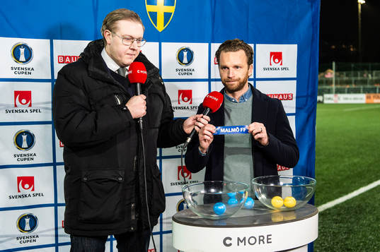 Svenska cupens kvartsfinaler lottas av Mats Lilja, Cmore,