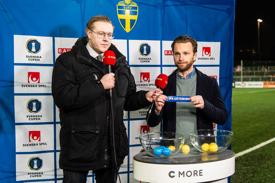 Svenska cupens kvartsfinaler lottas av Mats Lilja, Cmore,