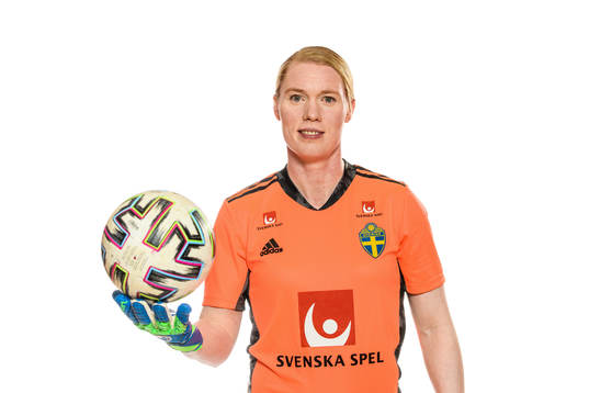 Goalkeeper Hedvig Lindahl poses for a portrait