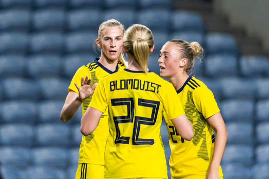 Sofia Jakobsson, Rebecka Blomqvist and Hanna Bennison of