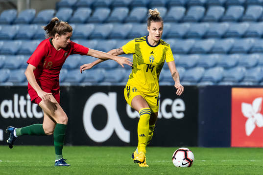 Carolina Mendes of Portugal and Nathalie Björn of Sweden