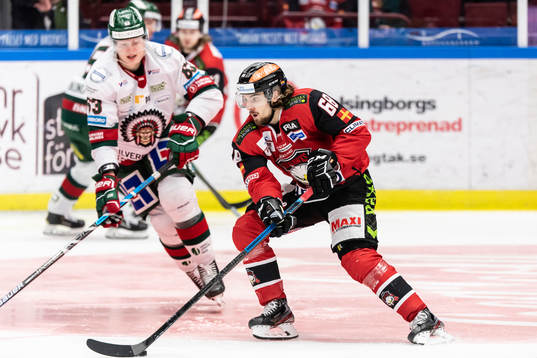 Malmö Redhawks Adam Brodecki och Frölundas Julius Bergman
