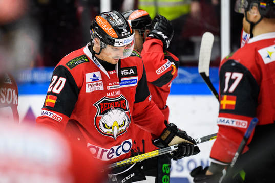 Malmö Redhawks Henrik Hetta deppar