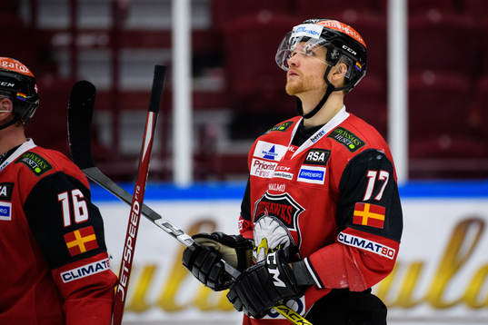 Malmö Redhawks Max Görtz deppar