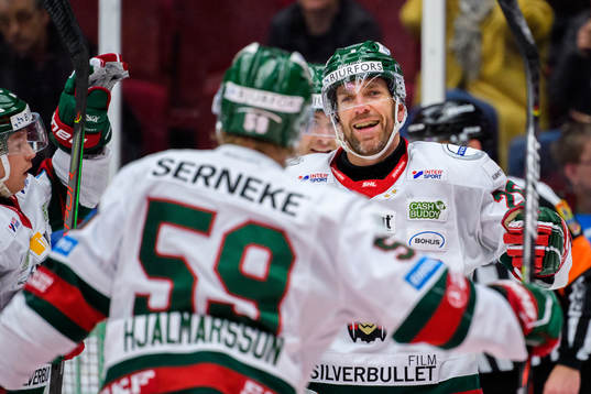 Frölundas Joel Lundqvist jublar