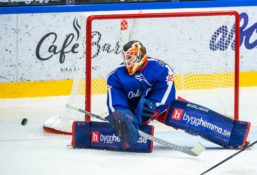 Oskarshamns målvakt Marcus Hellgren
