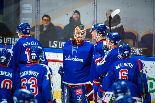 Oskarshamns spelare jublar