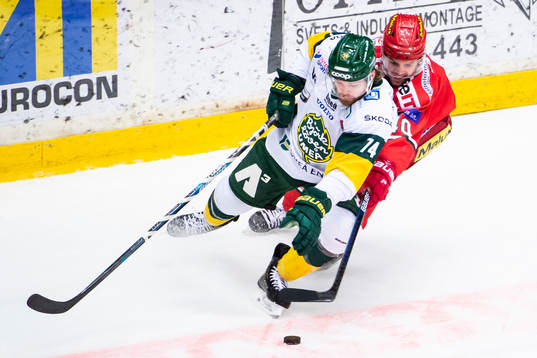 Björklövens Zach Palmquist och Modos Kalle Jellvert