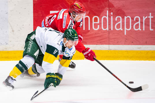 Björklövens Justin Crandall och Modos Patrik Karlkvist