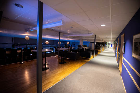 Tom restaurant i  Tegera Arena innan ishockeymatchen i SHL