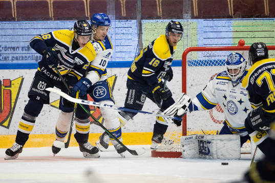 s Alexander Bergström och Leksands Johan Fransson och