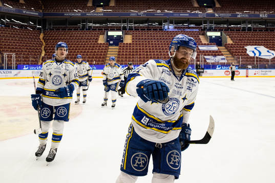 Leksands Mattias Ritola jublar