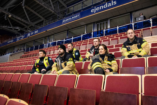 Räddningstjänsten på läktaren