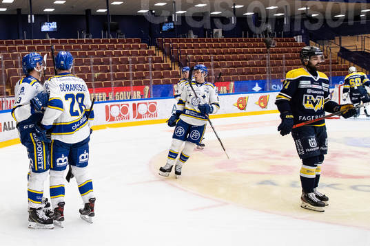 Leksands spelarna jublar