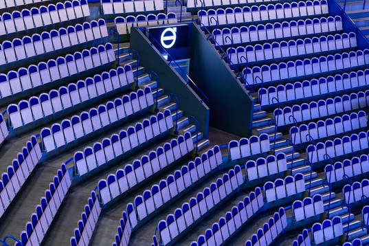 Tomma stolar före ishockeymatchen i SHL mellan Växjö och