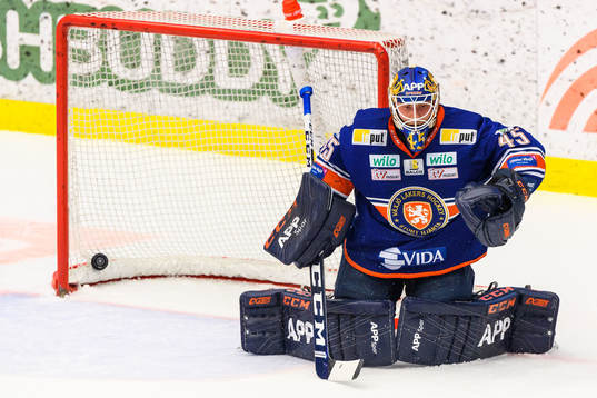 Växjös målvakt Viktor Andrén deppar